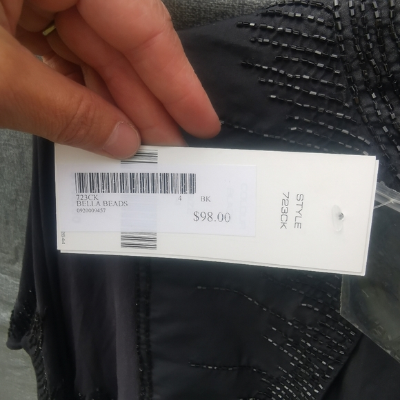 FRENCH CONNECTION size 4 Bella Beads blouse 2 piece new NWT Black - Picture 5 of 16